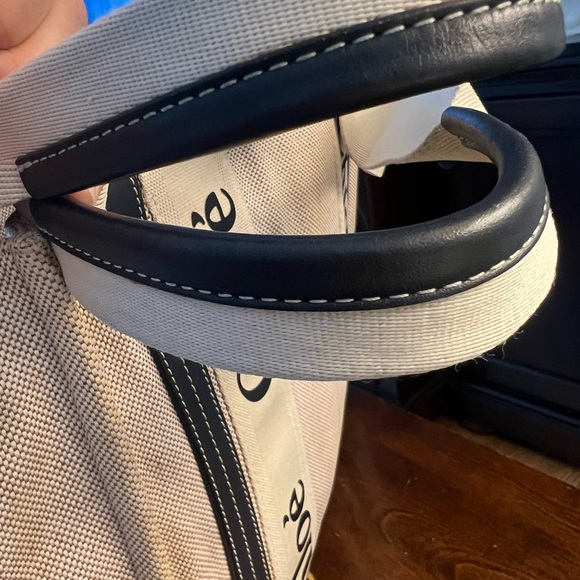 Authentic Chloe Beige and Navy/black Canvas Tote Bag - Picture 5 of 17